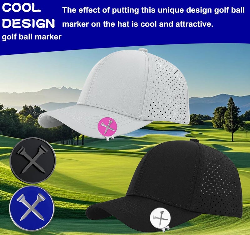 Adhere Golf Ball Markers Personlized Logo Enamel with A Strong Magnetic Hat Clips A Premium Golf Gifts for Golfer - Image 3